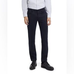 Theory Tech Raffi Compact Ponte Pant Men's Sz 34x29 Black Slim Tapered